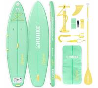 HUIIKE Tabla Paddle Surf Hinchable Touring con Accesorios Incluidos, Remo, Quilla, Leash, Inflador y Mochila. Stand Up Paddle Board Gran Estabilidad y Resistencia. Convertible en Kayak