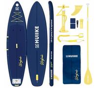 HUIIKE Tabla Paddle Surf Hinchable Touring con Accesorios Incluidos, Remo, Quilla, Leash, Inflador y Mochila. Stand Up Paddle Board Gran Estabilidad y Resistencia. Convertible en Kayak