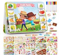 Huijing Toddler Activities Preschool Learning Busy Book - 29 temas Binder Montessori Toys for Toddlers, Workbook Activity Autism Materials and Tracing Coloring