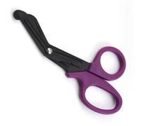 HUIJIQ - Tijeras de enfermería y traumatismos para enfermeras, sobrevive, tijeras de rescate médico, vendaje de gasa, tijeras de primeros auxilios para campamento al aire libre (morado, 2 unidades)