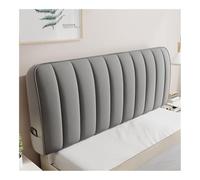 HUIJIQX Funda acolchada de felpa suave para cabecero de cama, color gris, todo incluido, terciopelo suave, cubierta acolchada para cabecera de cama (A,100 x 65 cm)