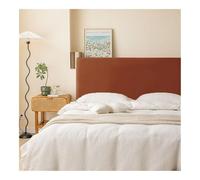 HUIJIQX Funda para cabecera de cama de terciopelo suave, todo incluido, súper suave, acolchada, color sólido, protector contra el polvo (café, 120 cm)
