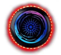 HUIKUANGEU Disco Volador Iluminado led,Night Glow Frisbee Organic Ultimate con 49 LED,Frisbee de Competición Funsport,Disco Ultimate Frisbee para Adultos Niños Actividades al Aire Libre en Familia.