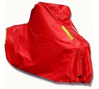 Huiloogye Funda para Moto para Yamaha Alba 110 2011, Cubierta de Moto Impermeable Protección Outdoor&Indoor, Polvo Nieve Lluvia Viento Hojas,Red