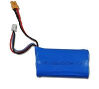 HuiNa Batería de ion de litio 7,4 V 2000 mAh para la excavadora RC de metal 1:14 1580, cargador de ruedas 1583 y volquete S1582