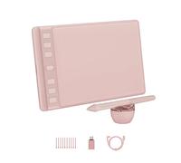 HUION Inspiroy 2 S Tableta Gráfica con Rueda Desplazamiento, Rosa