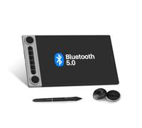 HUION Inspiroy Dial 2 V2 Bluetooth 5.0 Tableta de dibujo, PenTech 4.0 | 10.5 x 6.56 pulgadas, doble esfera y 6 teclas de acceso directo para arte digital, compatible con Windows, Mac, Android