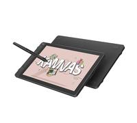 HUION Kamvas 13 Gen3 Tableta Gráfica con Pantalla, Canvas Glass | Monitor 13,3 Pulgadas Anti Brillo, PenTech 4.0, 16384 Niveles, Doble Dial, Compatible PC, Mac y Android, Negro