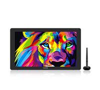 HUION KAMVAS 22 Plus Tableta gráfica con Pantalla, 140% sRGB, Vidrio Antirreflejo, Pantalla LCD QD Completamente Laminada, Lápiz PW517 con Inclinación, Ideal para Trabajar Desde Casa, 21.5 Pulgadas