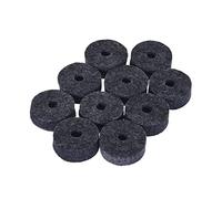 HUIOP 10pcs platillos rotuladores de platillos embrague embrague embrague fieltro tambor conjunto platillo soporte fieltro lavadora tamaño mediano gris,Accesorios batería acústica