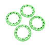 HUIOP 4 Piezas de 6 Pulgadas ATV Cubierta de Ajuste Rueda para Go Kart, Protector Llanta Plástico Decorativo Universal, con Protección, Hecho Material ABS, Adecuado para (Verde)
