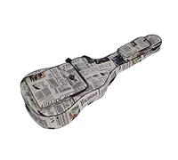 HUIOP 600D impermeable Oxford estilo diario estilo doble costura correas acolchadas bolsa de guitarra grande para 41 pulgadas guitarra folk clásica acústica, guitarra estuche, bolsa de almacenamiento