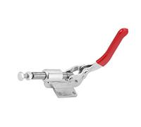 HUIOP Abrazadera de Palanca Manual de Acción Push-pull de, Fuerza de Sujeción de 240 Kg, Adecuada para Procesamiento de Chapa Metálica y Placas de Circuito, Material de Hierro (GH-36010)