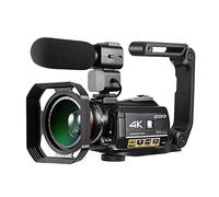 HUIOP AC3 4K WiFi Cámara de video digital Videocámara Grabadora DV 30MP 30X Zoom IR Visión nocturna 3.0 pulgadas IPS Pantalla táctil LCD con 2 baterías recargables + Lente gran angular extra 0.39X + E