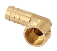 HUIOP Accesorio de Conector Acodado Macho de Latón 3/4, Acoplamiento Púas para Manguera Agua, Fácil Instalación, Reparador para Reparación (1)