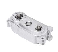 HUIOP Actualización de Caja de Transferencia RC con Distancia Entre Ejes 313 Mm, Metal Duradero para Coche Trepador 1/10, Rendimiento Mejorado, 60x37x23 Mm, 1 Unidad (Plata)