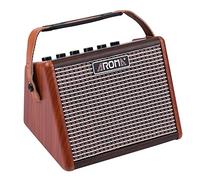 HUIOP AG-15A 15W Amplificador de Guitarra acústica portátil Amp BT Altavoz Incorporado Batería Recargable con Interfaz de micrófono,Amplificador Portátil