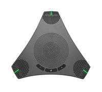 HUIOP Altavoz,Altavoz USB Micrófono de Conferencia Micrófono de computadora omnidireccional Captura de Voz de 360 ° con tecla de Silencio para Skype/Videoconferencia/Curso en línea/Transmisión