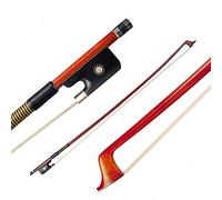 HUIOP arco,VB0908-029 Arco de viola clásico de madera de Brasil 4/4 Peso ligero Equilibrio adecuado Pelos de arco de crin mongol Ebnoy Frog Cuerdas orquestales Accesorios para viola de 15/16 pulgadas,