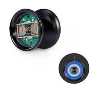 HUIOP - Bola de Yoyo profesional de aleación de aluminio YoYo no responde con cadena de removedor de cubierta de luz LED para niños y adultos, YoYo no responde