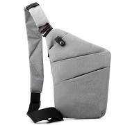 HUIOP - Bolsa de pecho para hombres/mujeres, bandolera de viaje, multifuncional, ligera, almacenamiento científico para la moda, al aire libre, bolsa de hombro izquierda/derecha, bolsa de pecho para