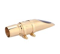 HUIOP Boquilla de Saxofón Alto Eb 6C con Almohadillas, Accesorio de Latón Duradero para Saxofones