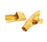 HUIOP Boquilla de Saxofón Soprano de Latón, Repuesto Profesional para Músicos Practicantes, Tono Alto Duradero, 1 Unidad