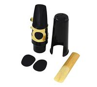 HUIOP Boquilla,Saxo alto Saxophone Boquilla plástica con hebilla de Metal caña boquilla parches cojines cojines,Saxophone
