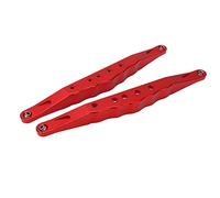 HUIOP Brazos de Arrastre Inferiores Traseros de Aluminio RC para Mayor Estabilidad Suspensión para Coche Todoterreno LOSI Super Baja Rey 2.0, 2 Piezas (Roja)