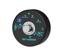 HUIOP BT Pedal efector MIDI Mini controlador MIDI Software Controlador efector Controlador MIDI USB Inalámbrico Compacto Portátil Recargable Pedal Transmisión de datos Sin demora Conexión directa USB,