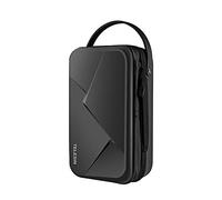 HUIOP - Cámara de acción impermeable, funda de transporte rígida, caja de , bolsa de ión extensible, gran acidad, con correas compatible con Hero 5/6/7/8, color negro