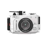 HUIOP - Cámara de ranas de mar, carcasa impermeable, carcasa de buceo (60 m/195 ft), repuesto para cámara Olympus TG-6