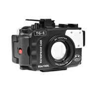 HUIOP - Cámara de ranas de mar, carcasa impermeable, carcasa de buceo (60 m/195 ft), repuesto para cámara Olympus TG-6