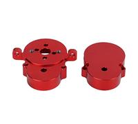 HUIOP Carcasa de Caja de Cambios Transmisión Trasera para Camión WPL D12, Caja Cambios Metal Duradera para Actualización Camión RC, Accesorios Ligeros y Resistentes (Rojo)