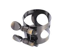 HUIOP Clip de Metal para Ligadura de Saxofón para un Mejor Sonido y Tono Uniforme, Cierre Duradero Ligadura Boquilla Saxofón, Ajustable y Práctico, Paquete 1 (Azul verdoso antiguo)