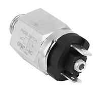 HUIOP Controlador de Presión, Interruptor de Presión de Aire Normalmente Cerrado para G1/4in Ajustable, AC220V 48VAC/DC, 0.1~1.0MPa -5~60℃, 100VA 1500V IP54