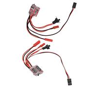 HUIOP Controlador de Velocidad Cepillado 30A ESC para Coche RC, 30A ESC con Freno para Coche RC, Adelante, Atrás, Freno, Adecuado para 4-8V