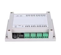 HUIOP Controlador Ethernet/IP, Conmutador de relé de 8 Canales 250 V/CA 10 A, con Servidor Web, Redes 485, Compatible con, Tableta, Acceso Al (Blanco)