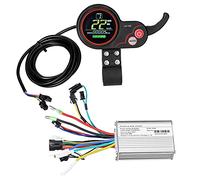 HUIOP Controlador sin escobillas de Motor con Panel de Control de Pantalla LCD Impermeable 24V-48V 350W Kit de Controlador sin escobillas para Scooter de Bicicleta eléctrica,LCD Display Control Panel