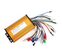 HUIOP Controlador sin Escobillas de Motor, Controlador de Motor Sinusoidal 12 Tubos 1000W-1500W para Scooter Eléctrico con Reconocimiento Autoaprendizaje, 48V, 60V, 64V, 72V