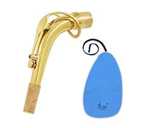 HUIOP cuello doblado,Saxofón Alto Sax Bend Neck Material de Latón 24.5mm con Paño de Limpieza de Corcho Accesorio para Saxofón,Saxofón reemplazado