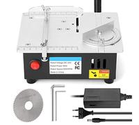 HUIOP de mesa multifuncional, s eléctricas de escritorio, pequeña de corte DIY para el hogar, de torno de banco para carpintería