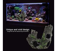 HUIOP Decoración del Tronco del árbol Acuario, Diseño único y Vívido, Hecho de Resina, Ideal para Adornos de Peceras, Proporciona Refugio y Lugar Entretenimiento para los Peces (ST-004B)