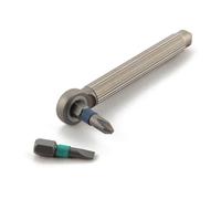 HUIOP Destornillador modular magnético manual con puntas de destornillador de cabeza plana y Phillips reemplazables que llevan función de rotura de ventana de extremo de acero de tungsteno Conjunto