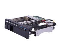 HUIOP Disco Duro IDE Dual Bay 3.5 "+ 2.5" Inch III Disco Duro HDD & SSD Bandeja Caddy Interna Mobile Rack Enclosure Docking Station con Puerto USB 3.0 Hot Swap