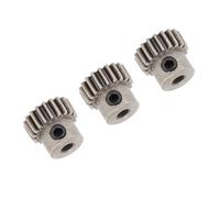 HUIOP Engranaje de Motor de Coche RC Engranaje Piñón Aleación Polvo Acero Duradero 3 Piezas para Procesamiento CNC Hsp, Xial, para Aplicaciones Motorizadas (17T)
