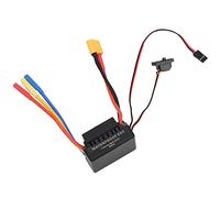 HUIOP ESC sin Escobillas a Prueba de Agua 60A, Tarjeta de Programa Soporte para Ajuste, Excelente Accesorio para Modelo Automóvil RC 1/10, con Respuesta Mejorada del Acelerador y (XT60)