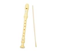 HUIOP Flauta dulce soprano de 8 agujeros Flauta dulce soprano de tono C agudo Clarinete con palo de limpieza Resina ABS para principiantes Profesionales Digitación G Instrumento de flauta dulce con te