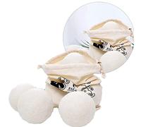 HUIOP HUIOP Acorta el Tiempo de Secado, para Bebés y Pieles sensibles. 6 Bolas de Lana para Lavar la Ropa, Suaviza las Telas, Reduce Estática y Ayuda a que Sábanas No Se enreden.