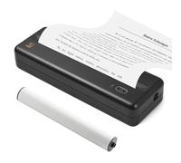 HUIOP Impresora portátil,MT810 Impresora de Papel portátil A4 Impresión térmica Conexión BT inalámbrica Compatible con iOS y Android Impresora fotográfica móvil Compatible con 210 mm/110 mm para